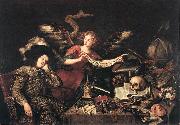 PEREDA, Antonio de The Knight's Dream af oil painting